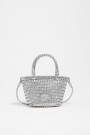 BOLSO MINI TRENZADA Plata