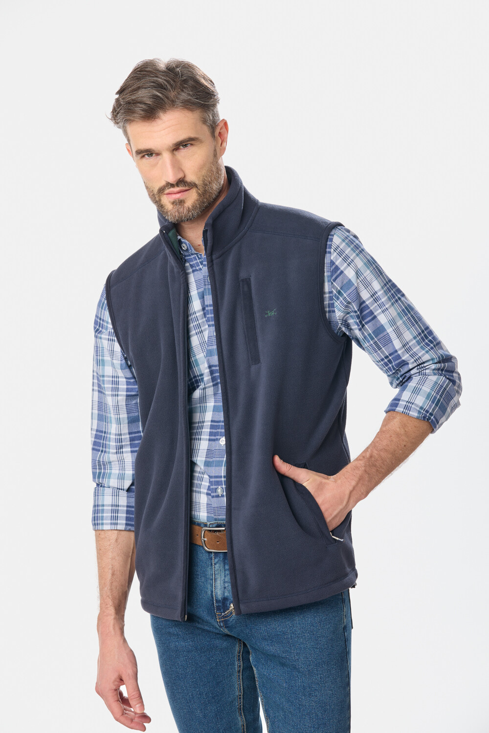 CHALECO POLAR DE ABRIGO Azul