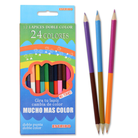 LAPICES DE COLORES X12 DOBLE COLOR 13660 LAPICES DE COLORES X12 DOBLE COLOR 13660