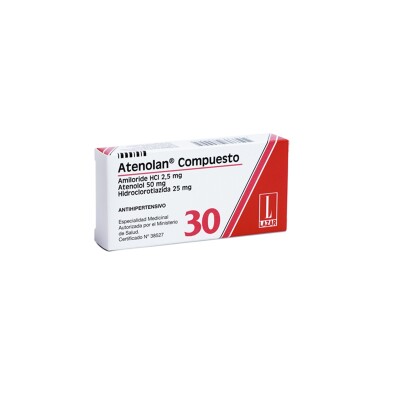 Atenolan Compuesto 30 Comp. Atenolan Compuesto 30 Comp.