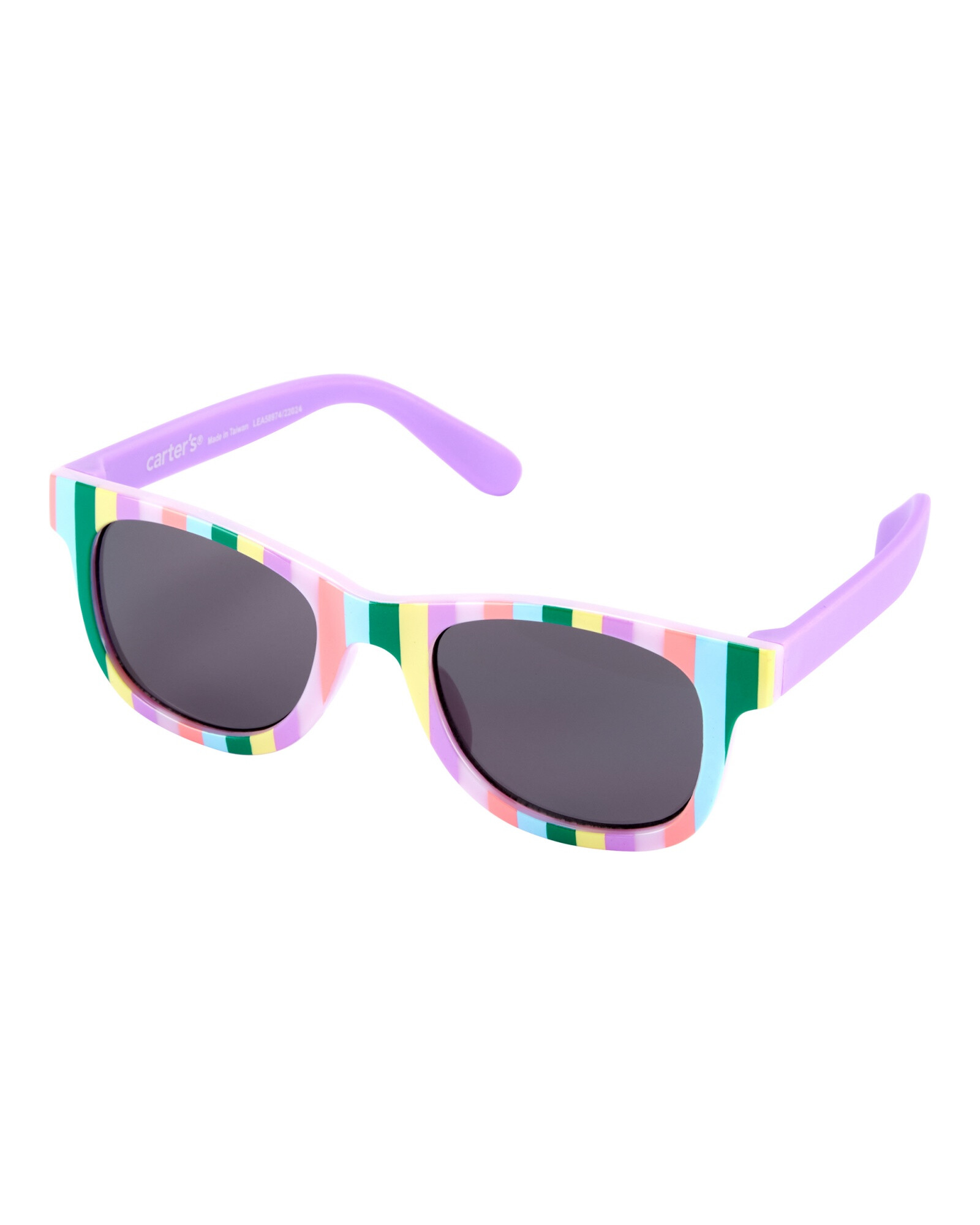 Lentes de sol, protección 100% UVA-UVB, diseño a rayas Sin color