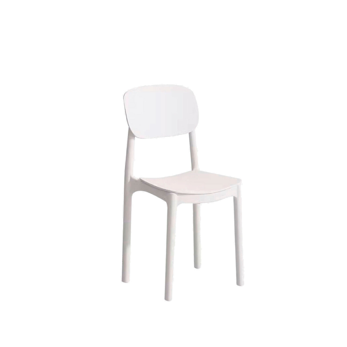 Silla Plastico Lumax Bruselas living comedor jardín - Blanco 