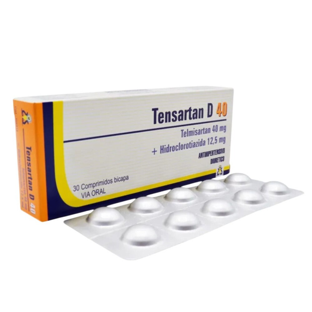 TENSARTAN D 40 MG CJ X 30 COMP. única