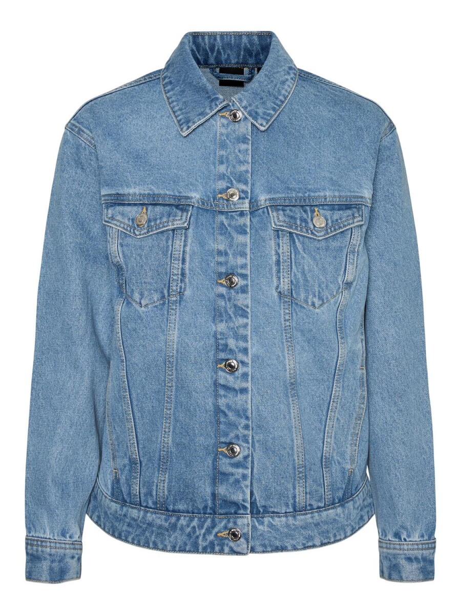 Chaqueta Katrina Denim Relaxed Fit - Medium Blue Denim 