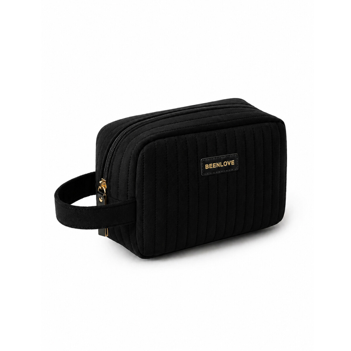 Neceser con asa Velvet BLove - Negro 