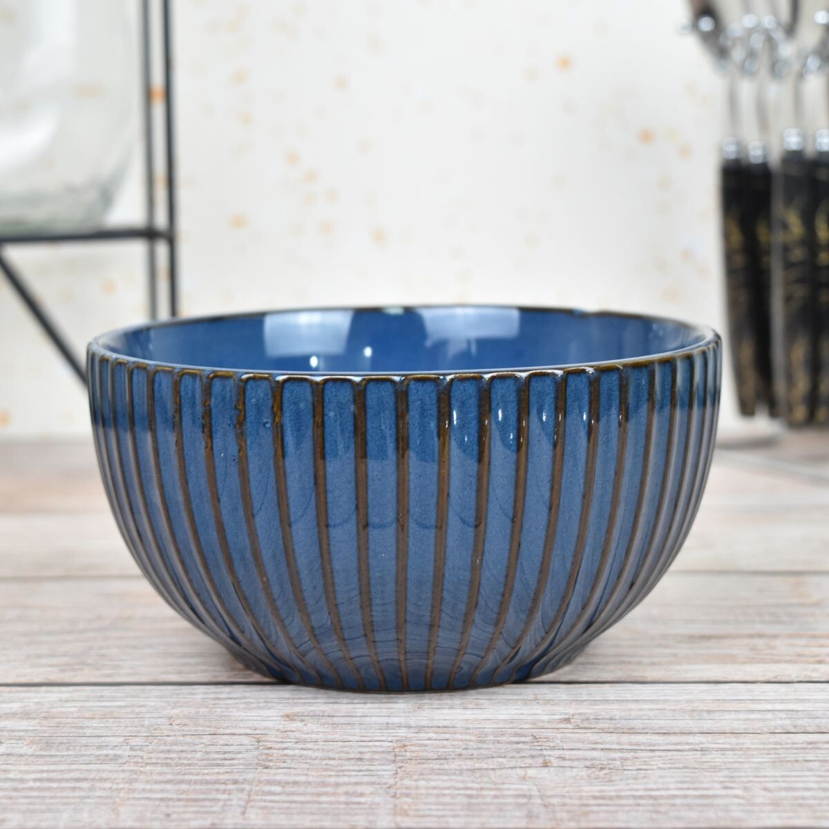 Bowl de cerámica labrado 