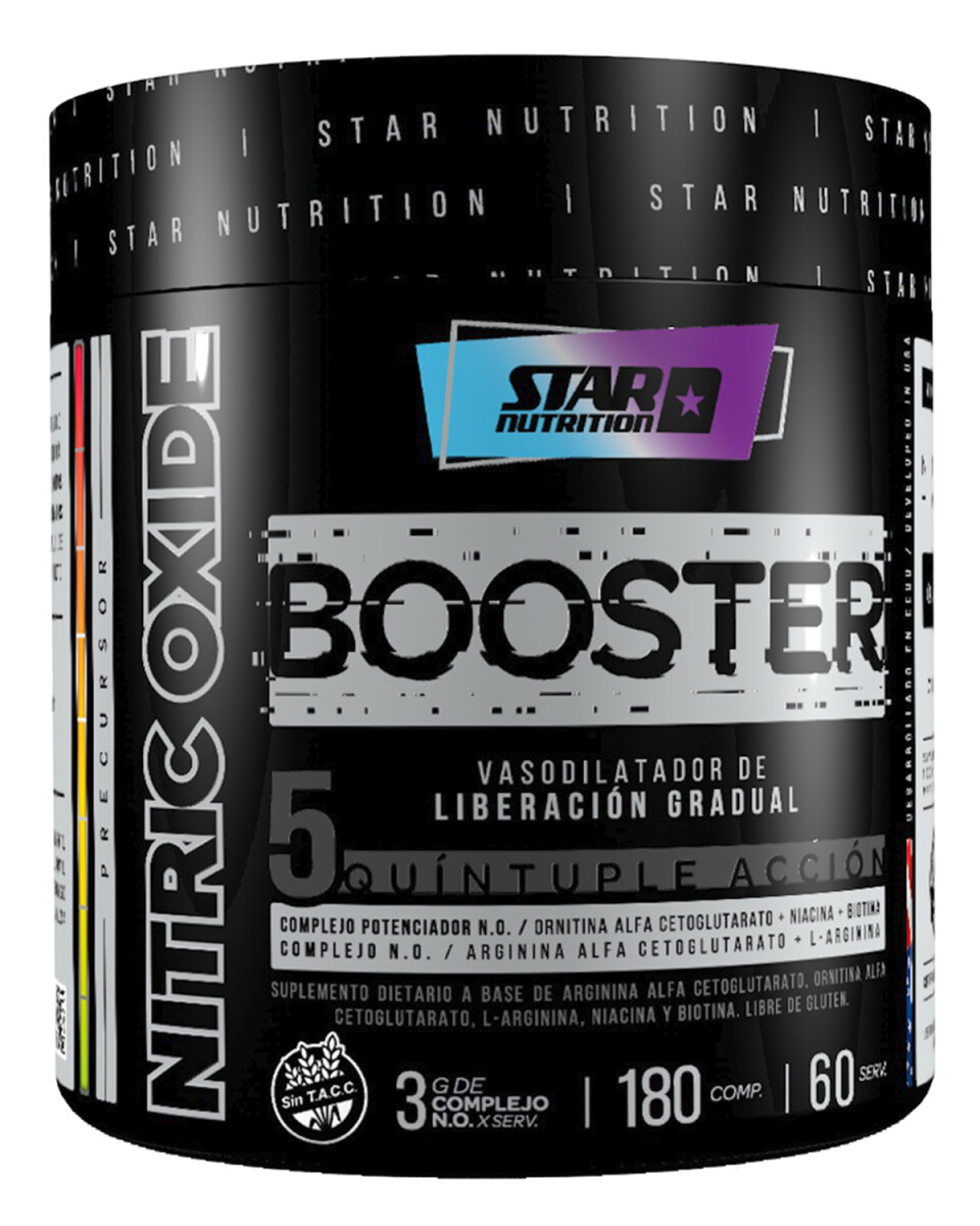 Suplemento Star Nutrition N.O. Booster pre entrenamiento 180 comprimidos 