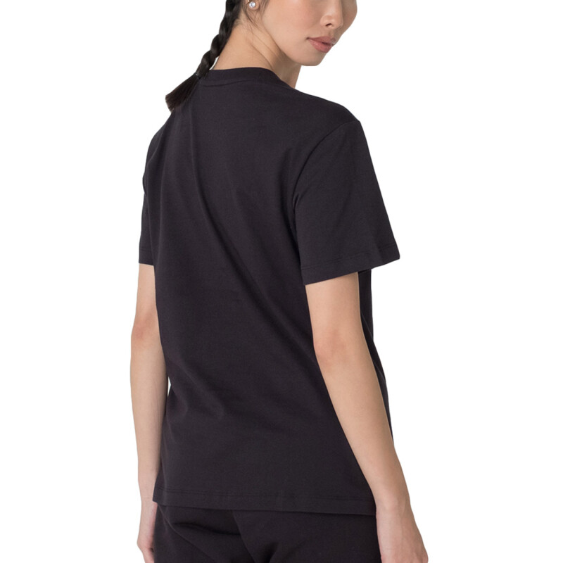 Fila Remera Femenina Letter Outline - Negro Negro