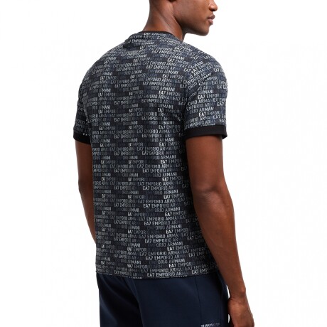 LOGO SERIES COTTON MONOGRAM - EA7 EMPORIO ARMANI Grey Scale Monogram