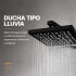 Barral Ducha Negro Mate Con Monocomando Bañera Duchero Barral Ducha Negro Mate Con Monocomando Bañera Duchero