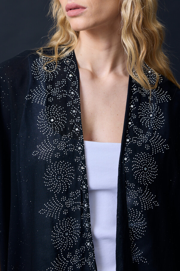 Kimono Noche NEGRO/PLATEADO