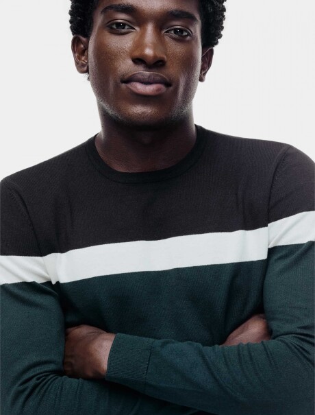 BUZO TEJIDO DE RAYAS MULTICOLOR