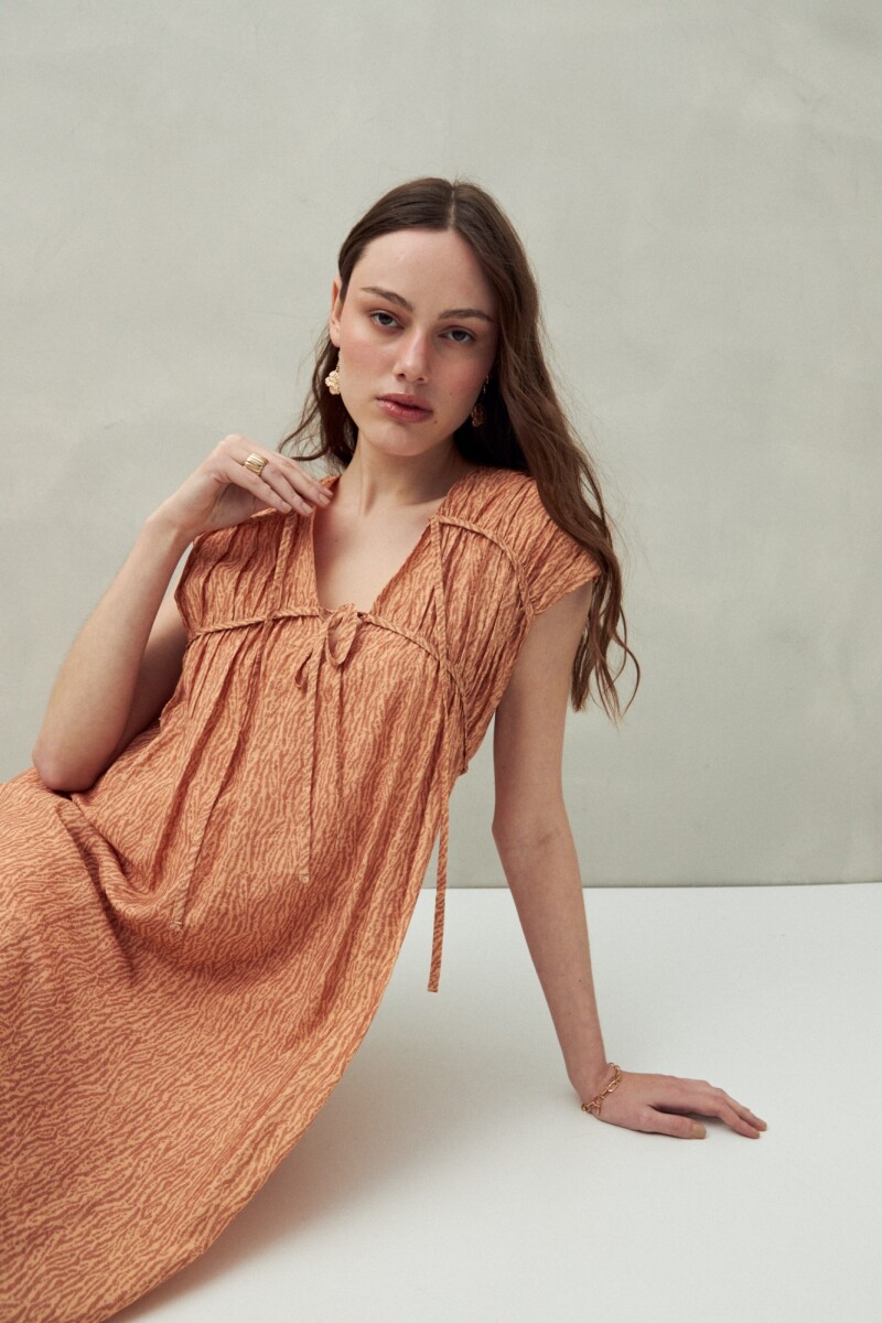 VESTIDO WILLA Caramelo