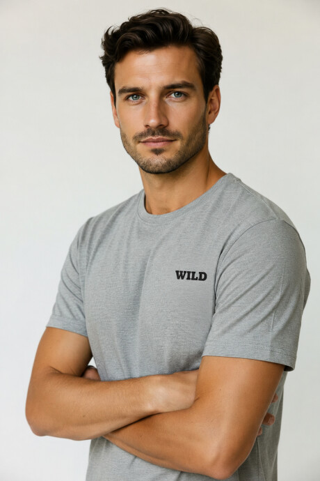 Remera Fado Gris Melange Medio