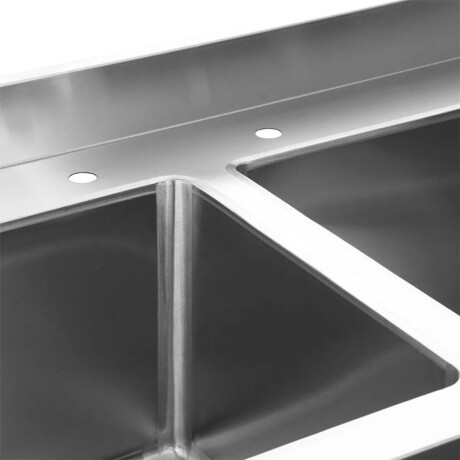 Mesada de Lavado de 2 Piletas Lateral Izquierdo de Acero Inoxidable 50 x 40 x 30 cm Mesada de Lavado de 2 Piletas Lateral Izquierdo de Acero Inoxidable 50 x 40 x 30 cm