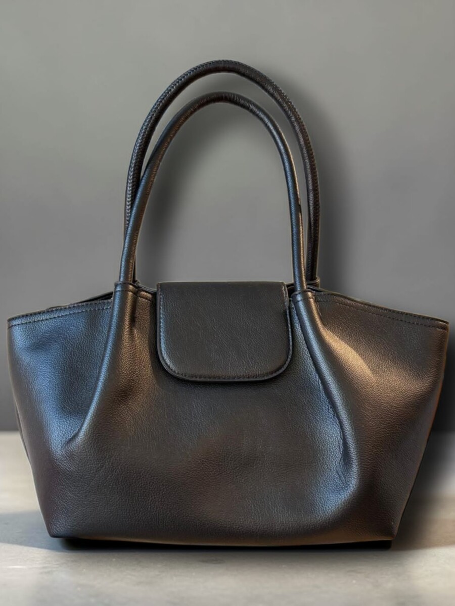 Cartera cuerina Negro