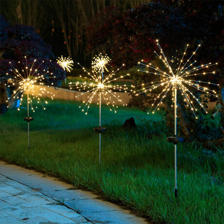 Set X2 Luces Led Solar Decorativa Caminero Jardín Set X2 Luces Led Solar Decorativa Caminero Jardín