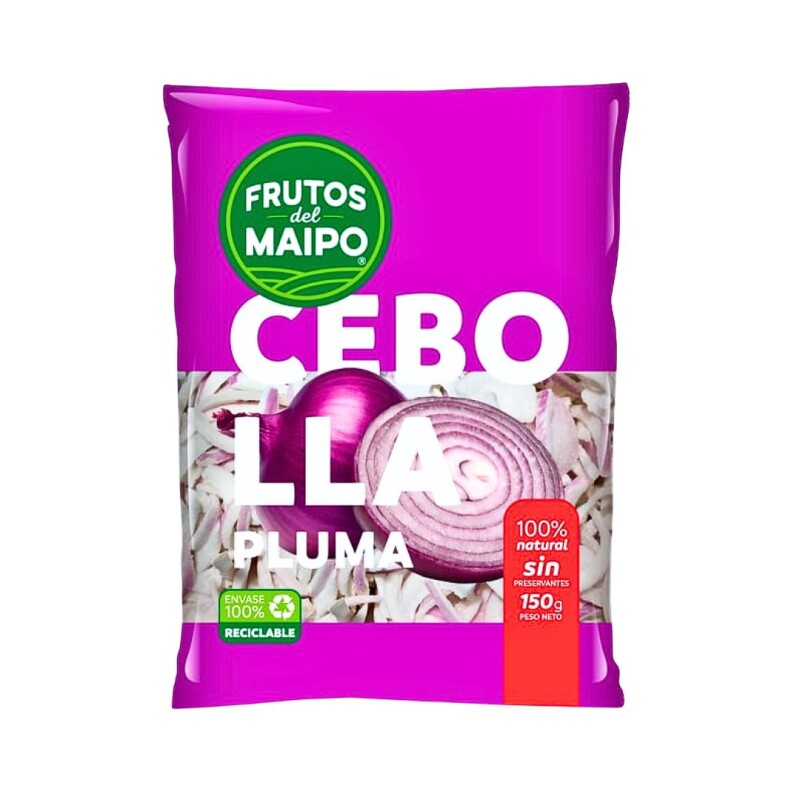 Cebolla Morada en pluma Frutos del Maipo - 150 g Cebolla Morada en pluma Frutos del Maipo - 150 g