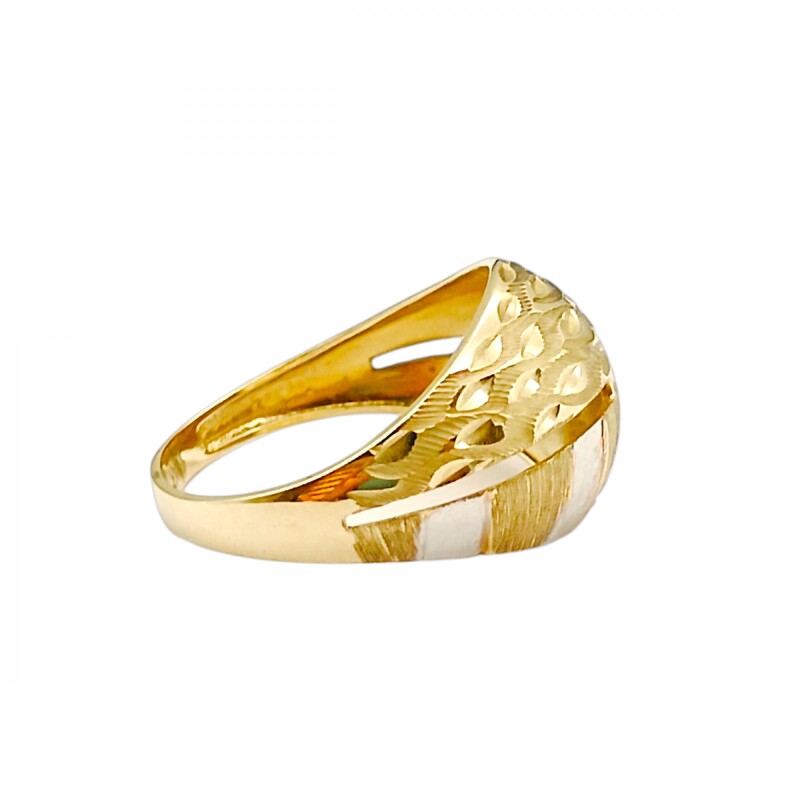 Anillo Labrado-Oro bajo-Sin Piedra-AN8184 sinpiedra