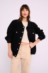 Campera de jean Negro