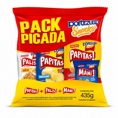 SNACK PICADA PORTEZUELO 435G (PAPA+ONDULADA+MANI+PALITO) SNACK PICADA PORTEZUELO 435G (PAPA+ONDULADA+MANI+PALITO)