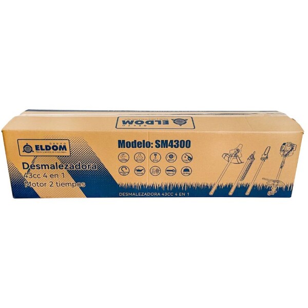 DESMALEZADORA ELDOM MULTIFUNCION 43 CC - 4 EN 1 DESMALEZADORA ELDOM MULTIFUNCION 43 CC - 4 EN 1