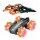 Set Juegos Control Remoto Auto Acrobacia 360 + Avión Combate Naranja