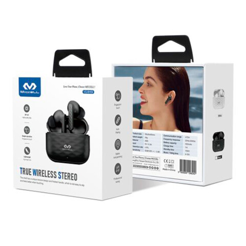 Auricular inalámbrico Miccell BT con base de carga Negro o B Auricular inalámbrico Miccell BT con base de carga Negro o B