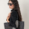 Bolso pampa Negro salpicado