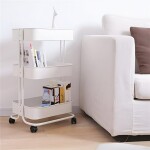 CARRITO MULTIUSO HIERRO 44.5x30.5x75CM BLANCO CARRITO MULTIUSO HIERRO 44.5x30.5x75CM BLANCO