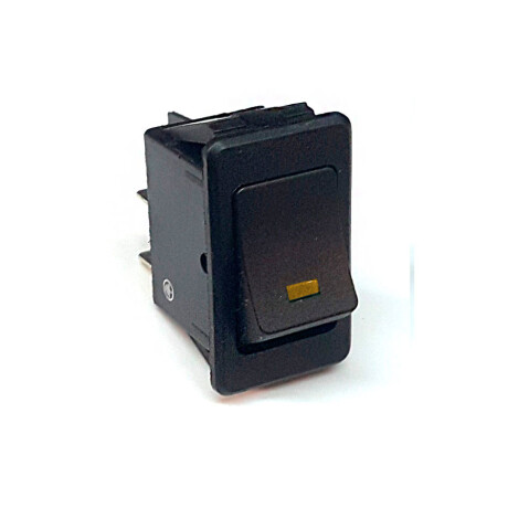 LLAVE BOTON TABLERO - 1 GOLPE CON LED AMARILLO - LLAVE BOTON TABLERO - 1 GOLPE CON LED AMARILLO -
