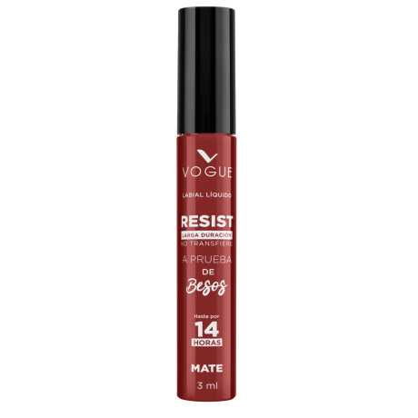 VOGUE LABIAL LIQUIDO MATE RESIST TONO SIENTE 3ml VOGUE LABIAL LIQUIDO MATE RESIST TONO SIENTE 3ml