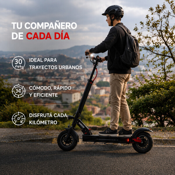 Monopatin Electrico Scooter Pro Gogreen Silence R10 30Km/h Variante Color Negro