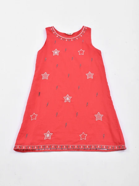 VESTIDO TULIPAN ROJO