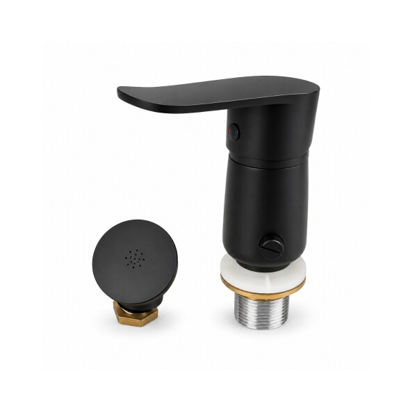 Monocomando de Bidet con Transferencia Negra 35 mm Monocomando De Bidet Con Transferencia Negra 35 Mm