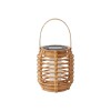 LAMPARA LED SOLAR BEIGE 10X11CM Unica