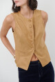 CHALECO SUEDE CARAMELO