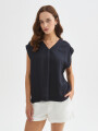 Blusa Zomira Azul Noche