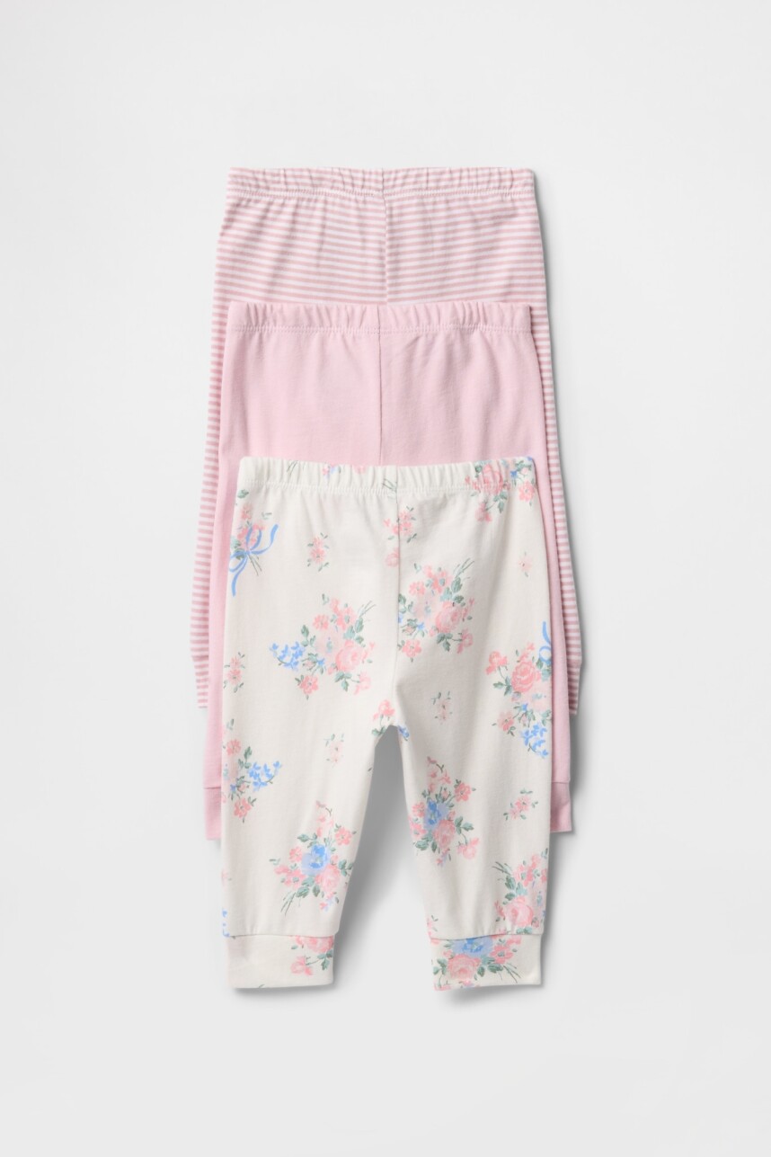 JRSY 3PK PANT BAS Rose Mist