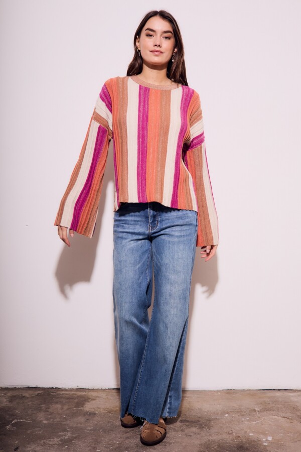 Sweater Rayado Lurex Multi