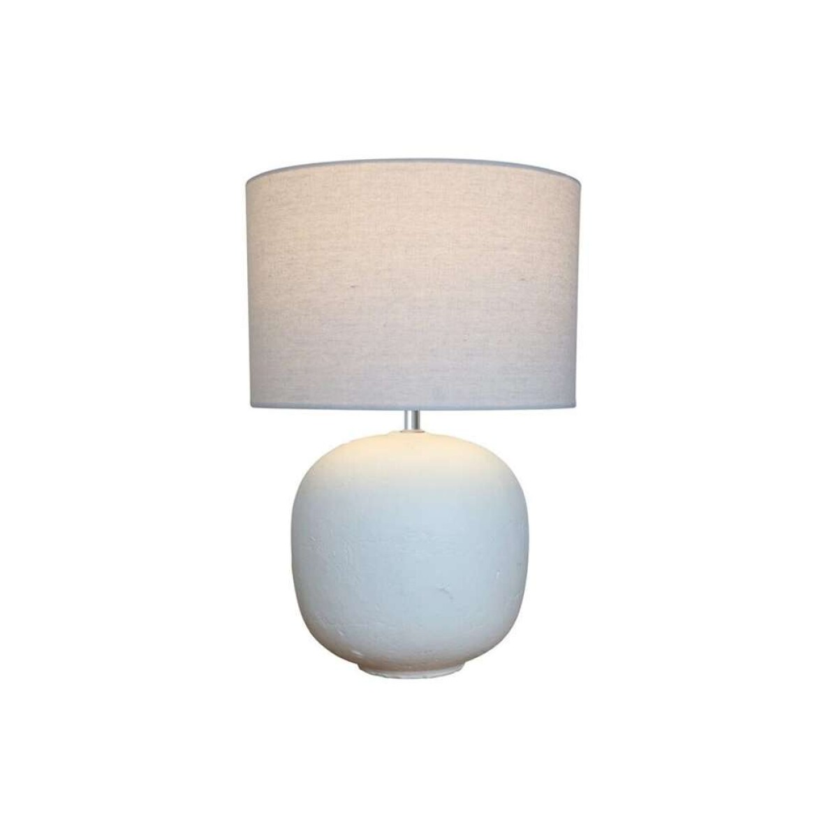 Lampara De Mesa Terracota D30X46Cm - Blanco 