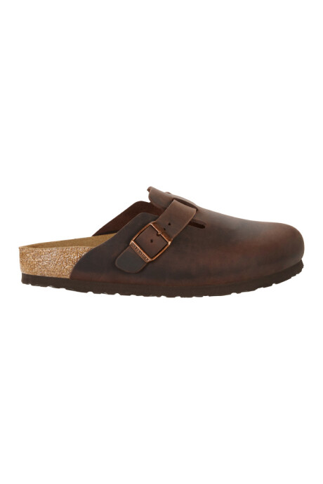 Zueco Boston Soft Footbed - Oiled Leather - Regular Habana