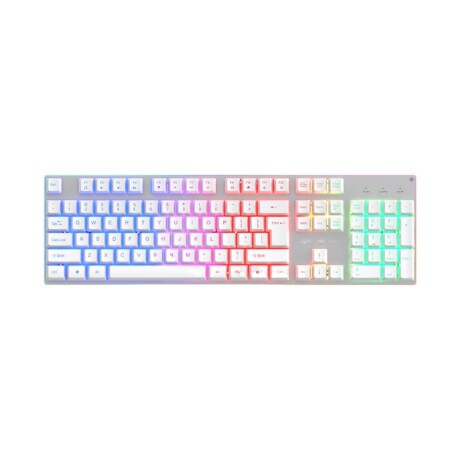 Teclado con luces blanco