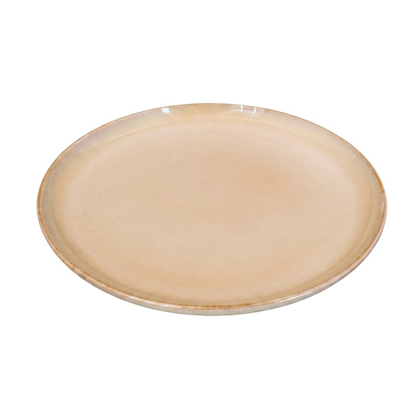 PLATO PLAYO CERAMICA BEIGE COMB 25CM Unica