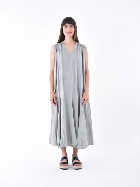 VESTIDO MIA VERDE GRISACEO