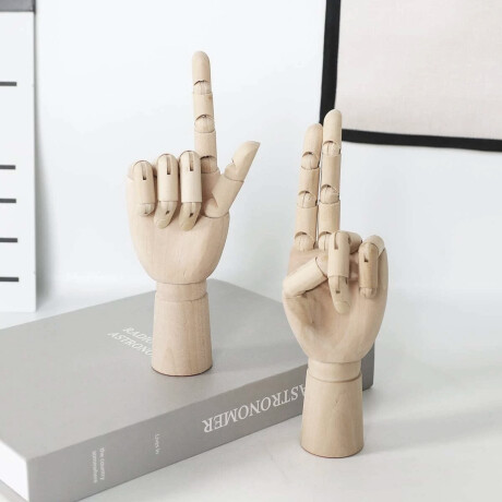 Mano articulada de madera grande Sc