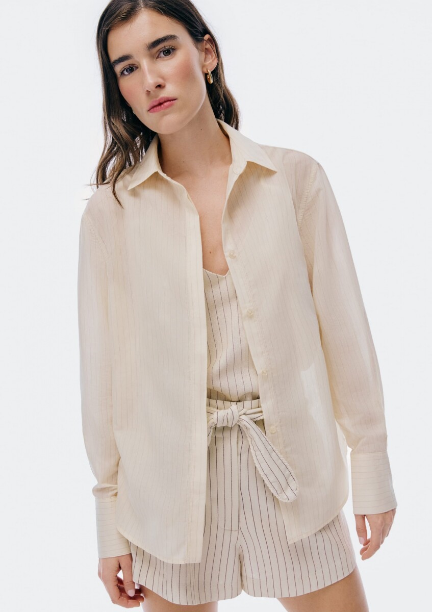 CAMISA FEM - CREMA 
