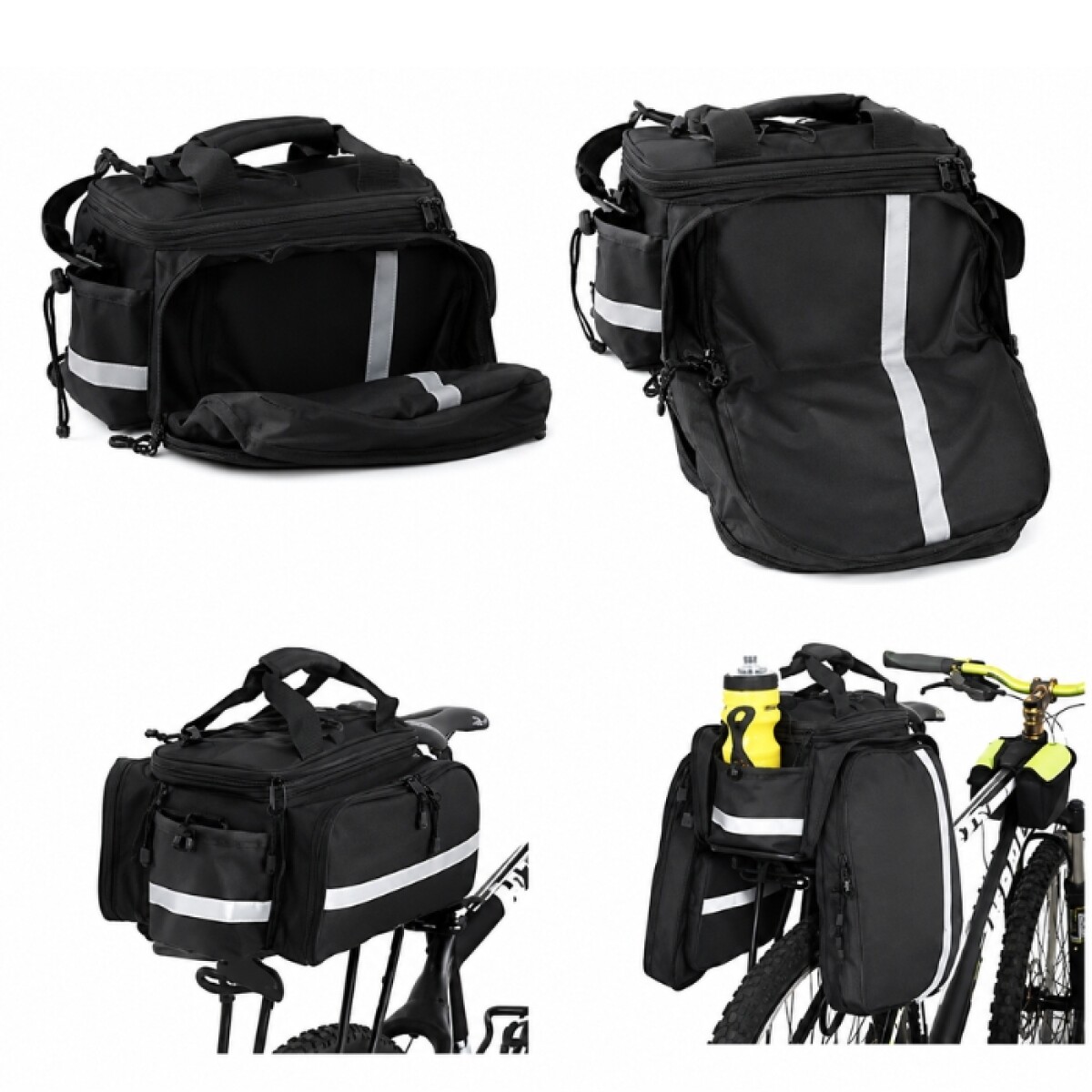 Alforjas Bolso Para Bicicleta 2 En 1 