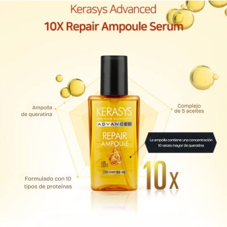 REPAIR AMPOULE 10X SERUM KERASYS (80 ML) - Serum altamente concentrado que nutre, repara y protege la fibra capilar REPAIR AMPOULE 10X SERUM KERASYS (80 ML) - Serum altamente concentrado que nutre, repara y protege la fibra capilar