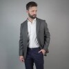 SACO DE LANA Gris Melange